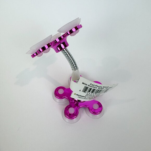 Pink Flower Style Flexible cell phone stand with suction cups. New with tags - Picture 5 of 14
